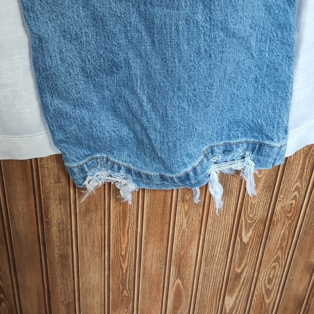 Kancan Light Wash Wide Flare Leg Jeans High Rise Trouser Pockets SIze 15/31 - Picture 5 of 6